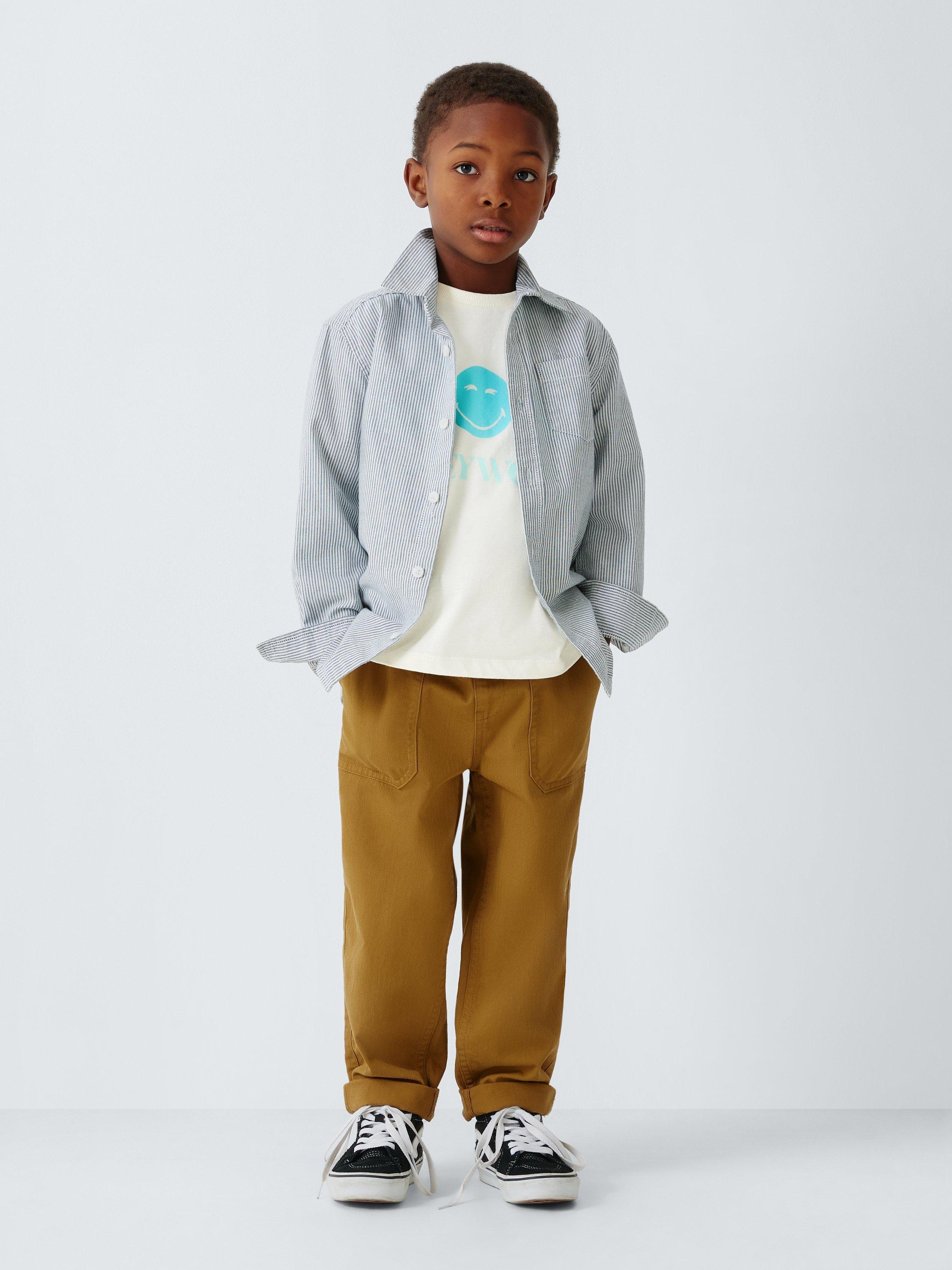 Kids' Cotton SmileyWorld T-Shirt, Tibetan Stone