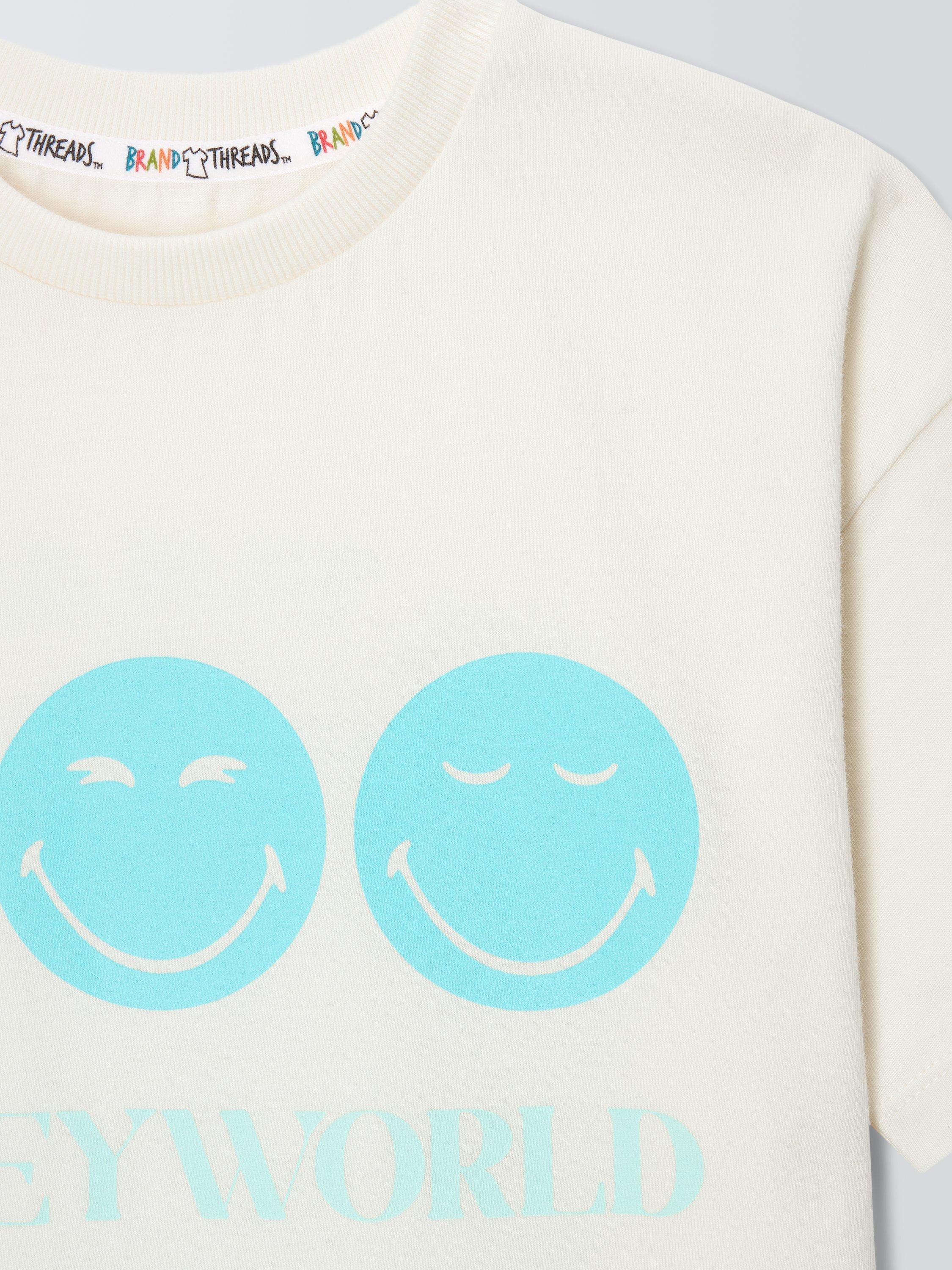 Kids' Cotton SmileyWorld T-Shirt, Tibetan Stone