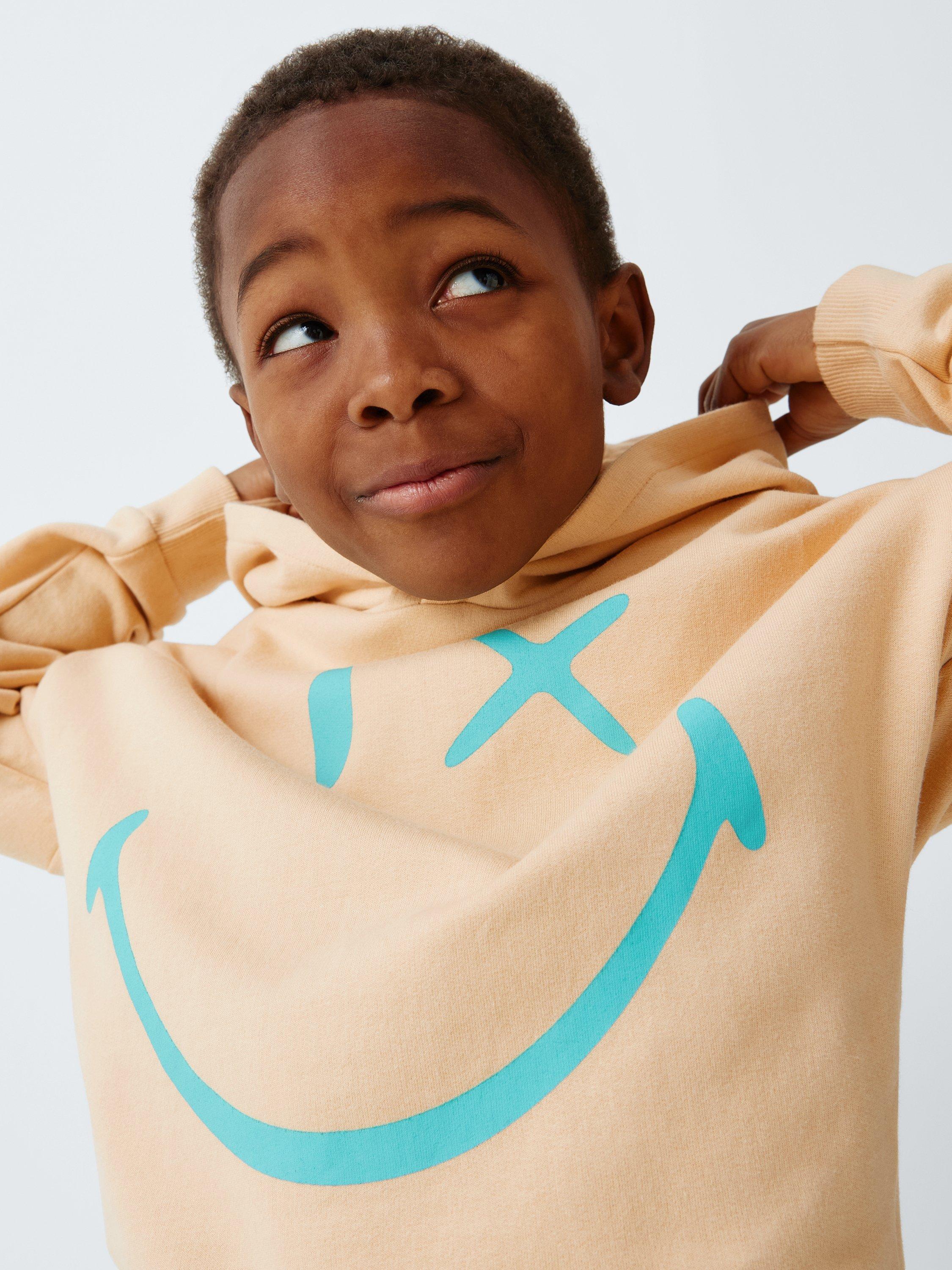 Kids' Smiley World Hoodie & Joggers Set, Tibetan Stone