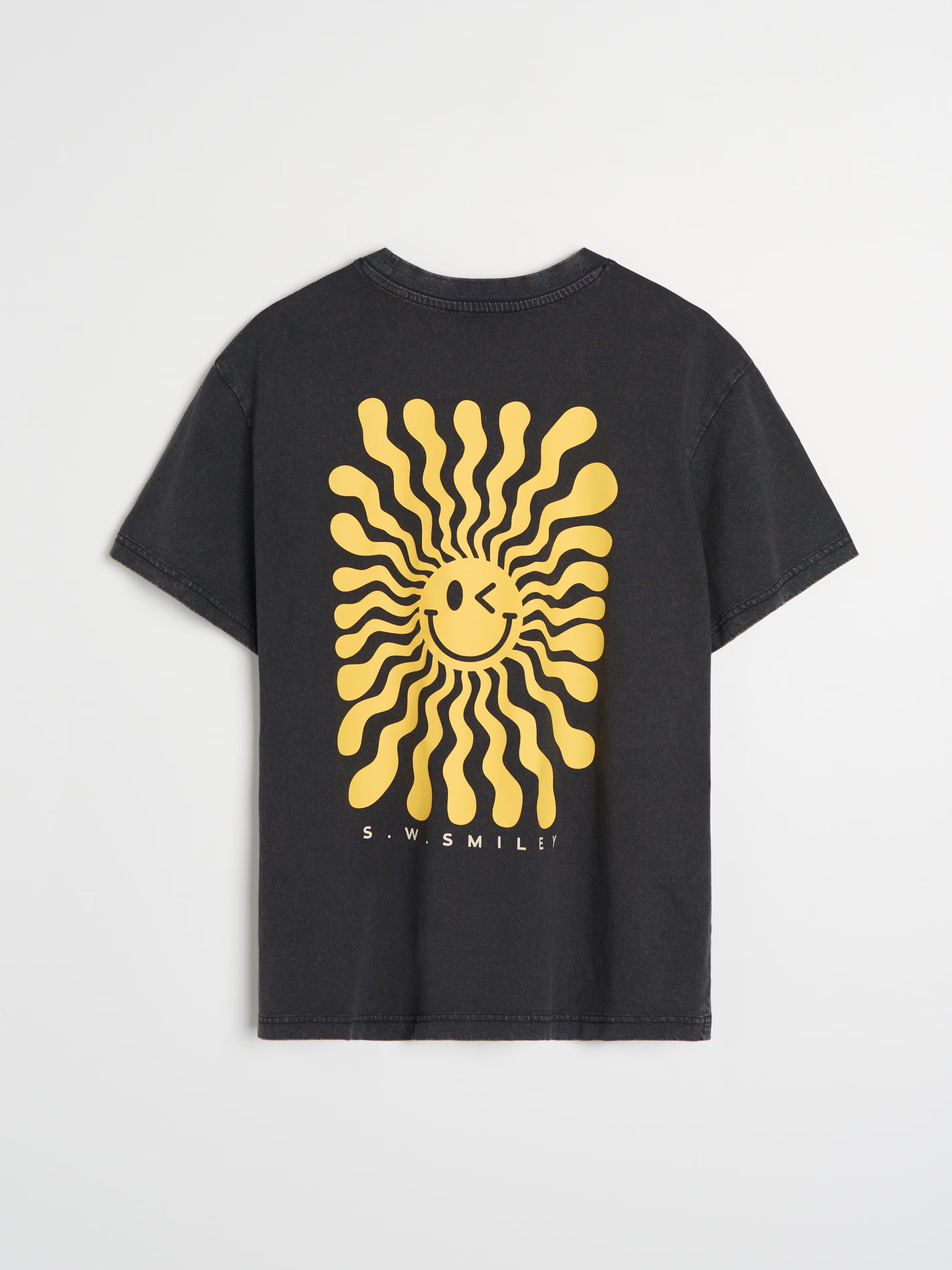 Cotton T-shirt with SW Smiley print