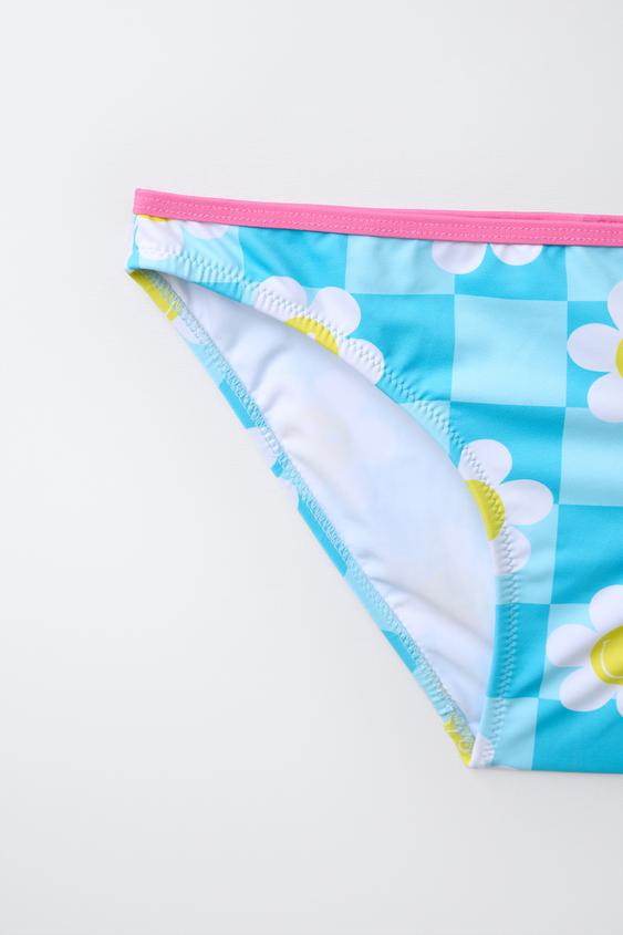 AGES 6-14 / SMILEYWORLD ® CHECKERED BIKINI