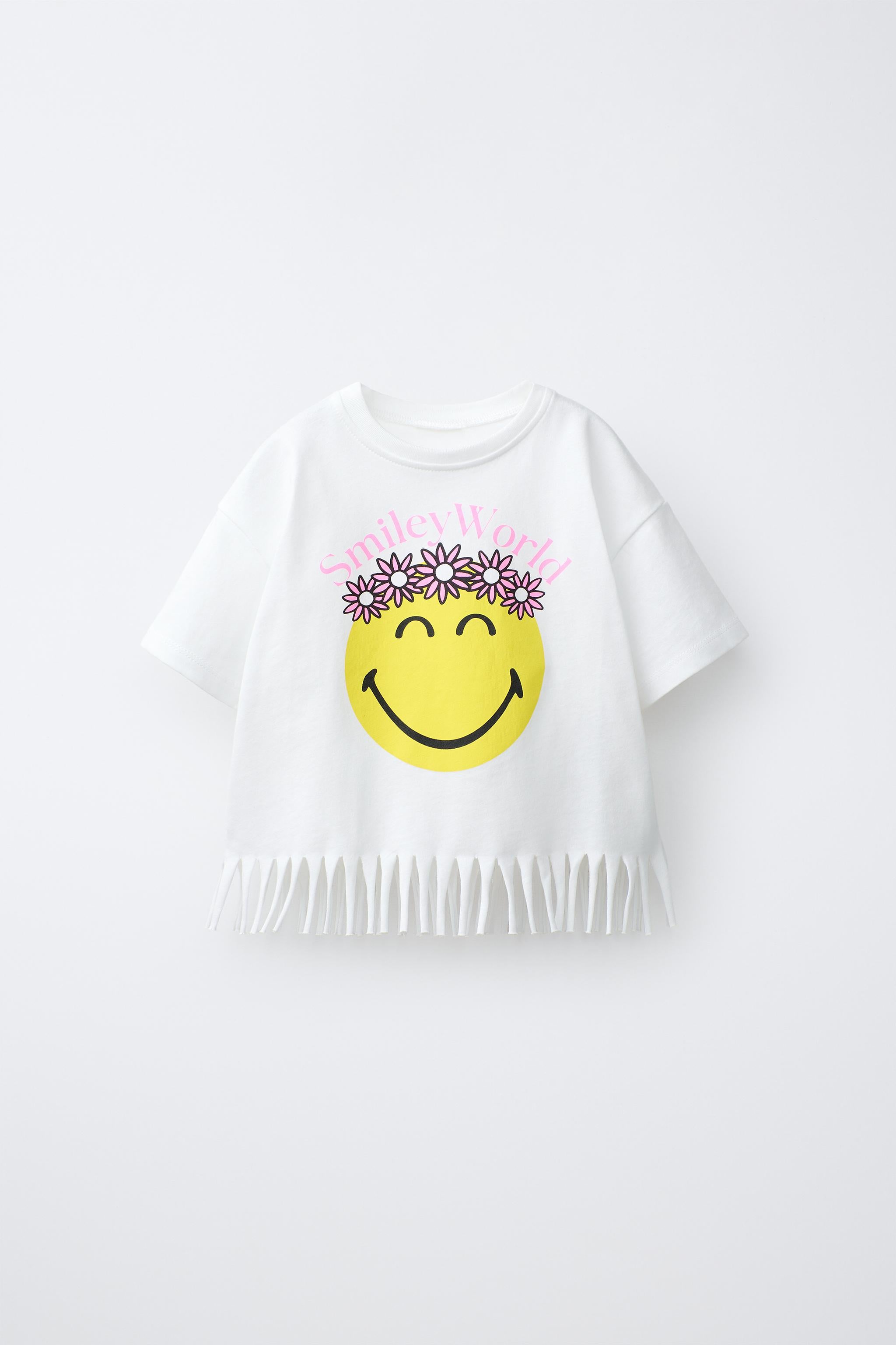 SMILEYWORLD ® FRINGED T-SHIRT