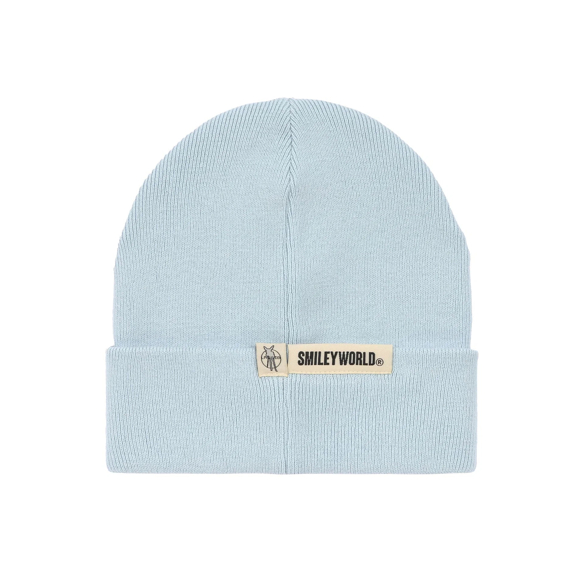 Beanie Hat for Children - Organic Cotton SmileyWorld®, Blue