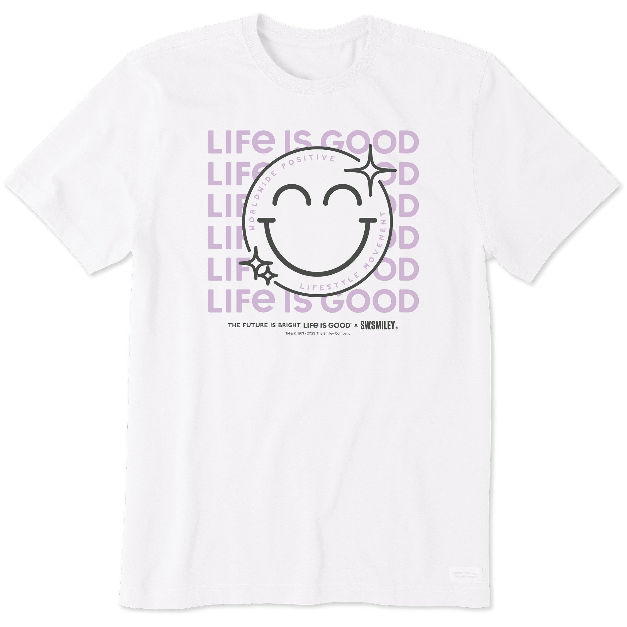 LIG | S.W.Smiley Sparkle Short Sleeve Crusher Tee