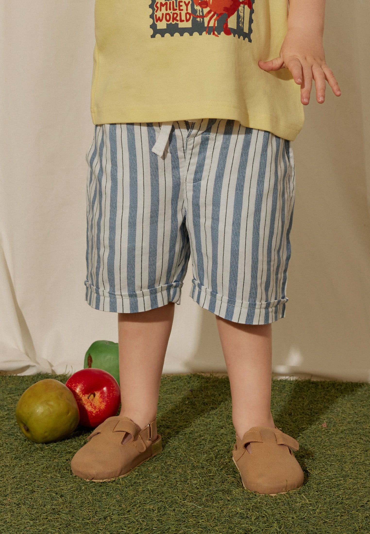 Osella Kids x Smiley World Scorfano Short Pants Stripe