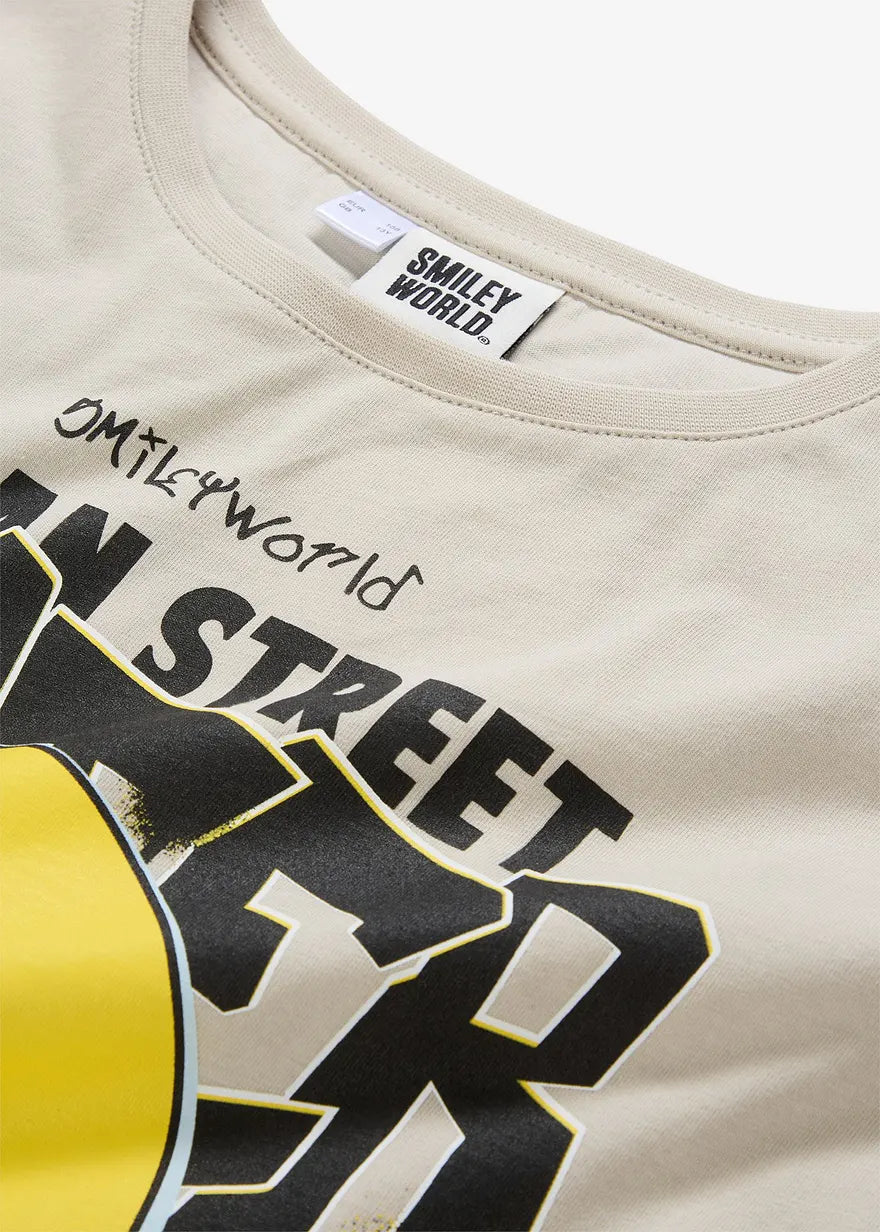 Smiley T-shirt made from pure organic cotton