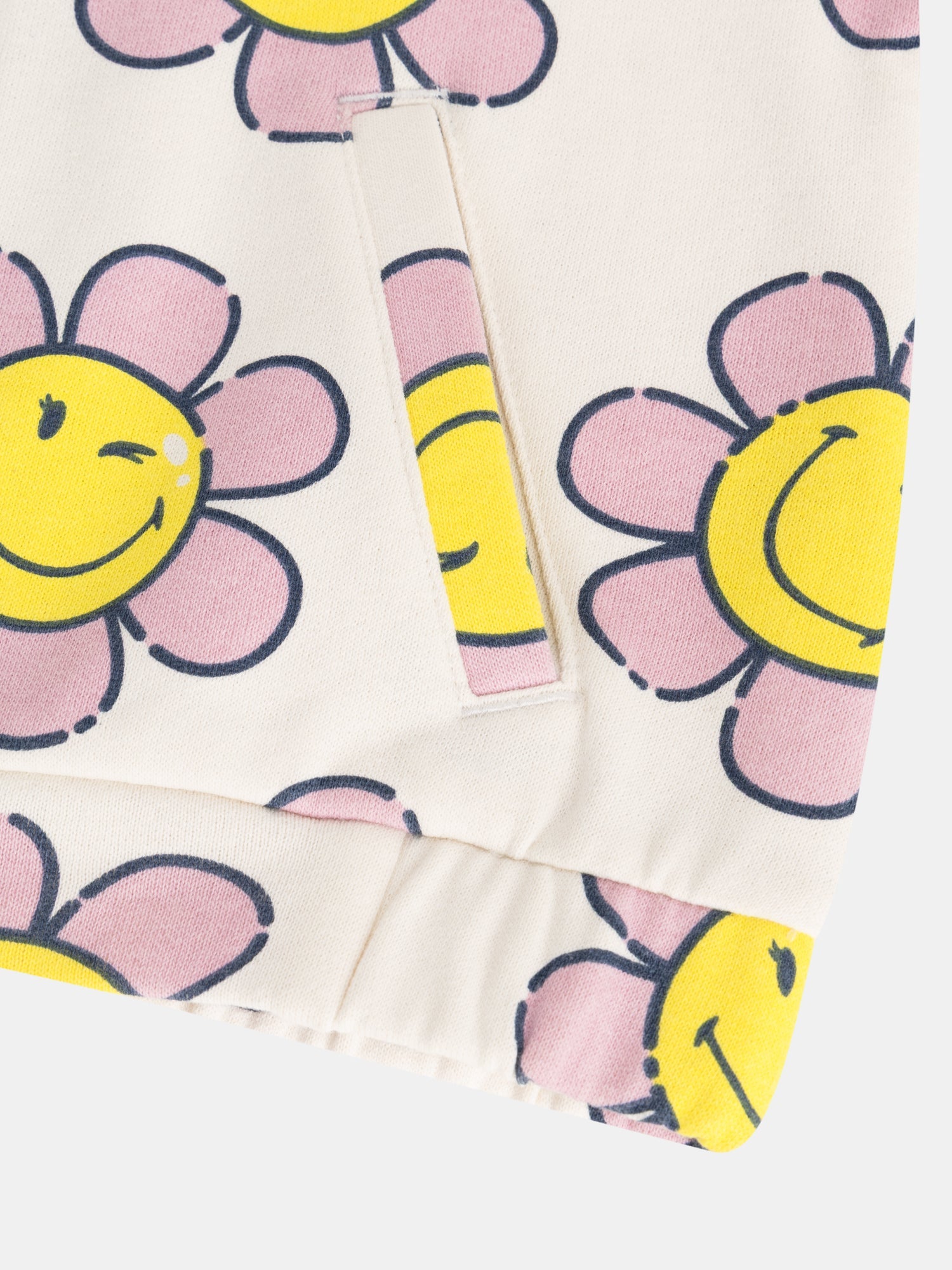 Girl's SMILEYWORLD® Flower Printed Sweatshirt