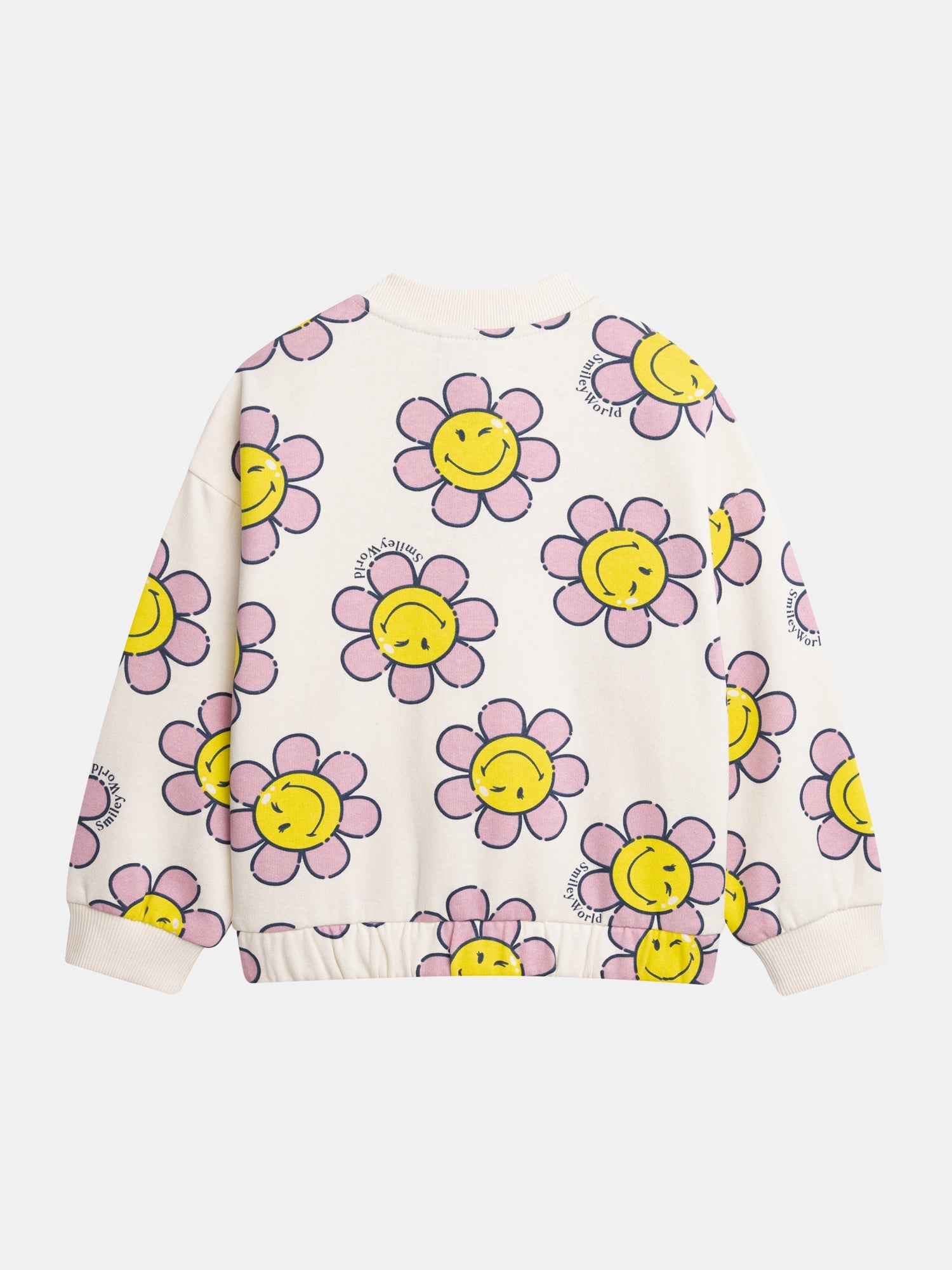 Girl's SMILEYWORLD® Flower Printed Sweatshirt