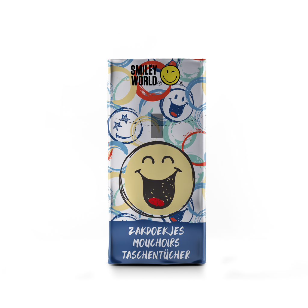 SmileyWorld® Handy 4-Ply Pocket Tissues