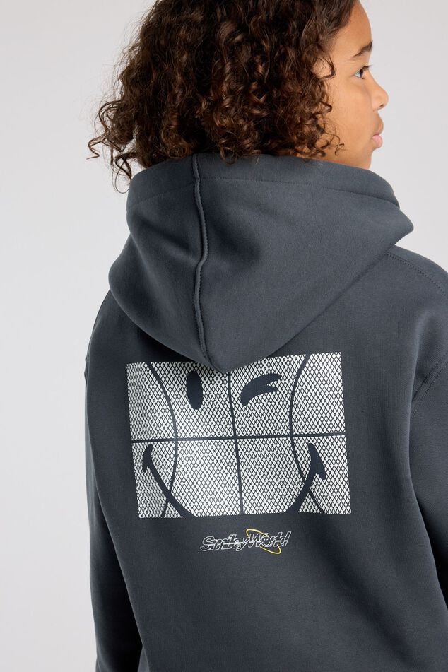 Relaxed fit Smileyworld® hoodie with embroidery