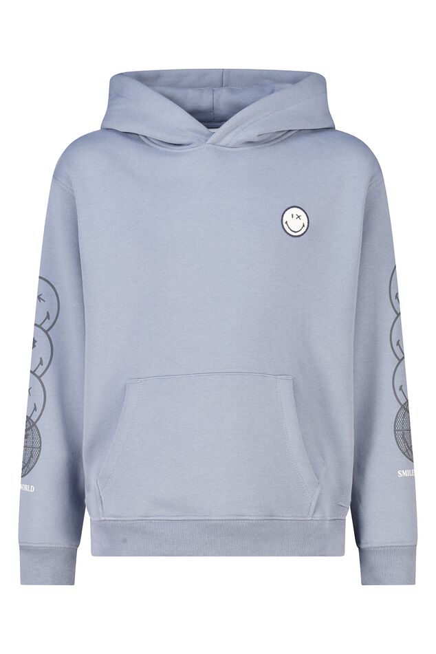 Relaxed fit Smileyworld® hoodie with embroidery
