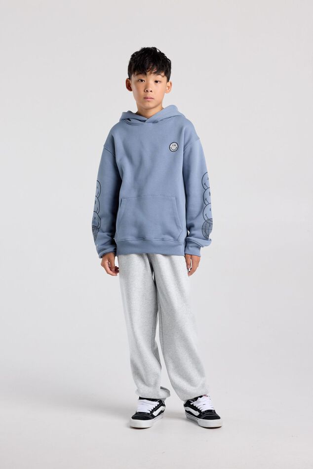 Relaxed fit Smileyworld® hoodie with embroidery