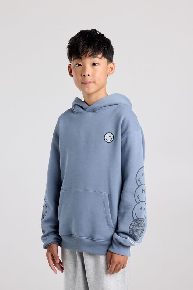 Relaxed fit Smileyworld® hoodie with embroidery