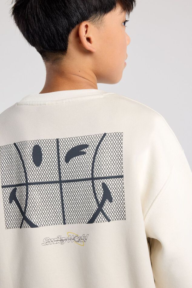 Relaxed fit sweater with Smileyworld® chest and back print