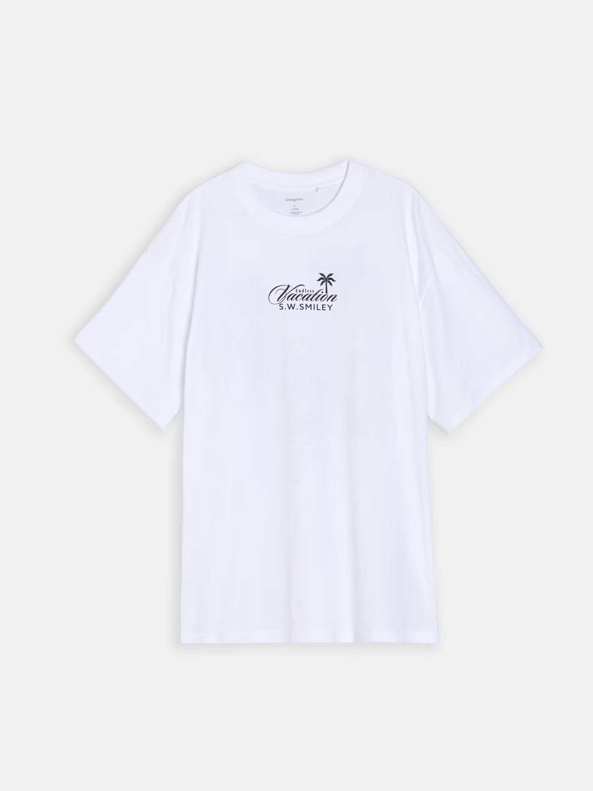 Cotton T-shirt with SW Smiley print