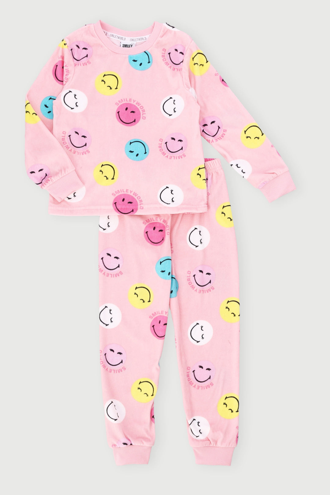 Pre-Girls Smiley Sleep Set - Pink