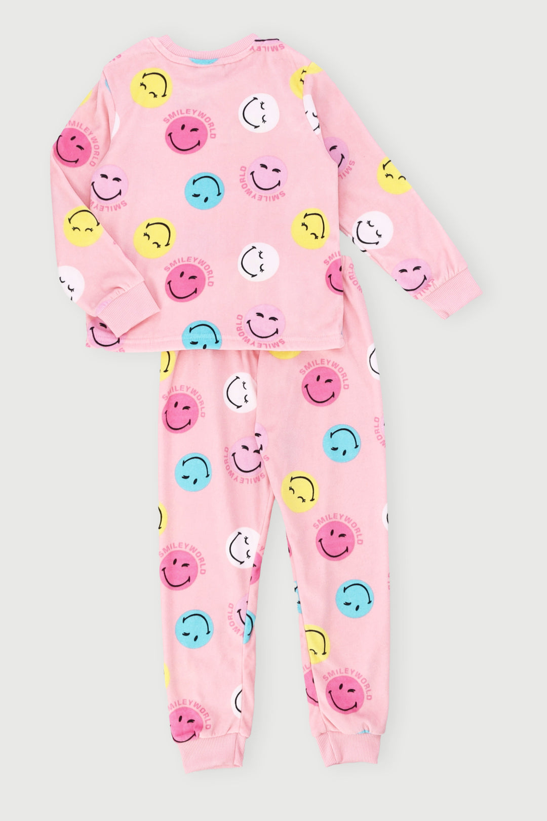 Pre-Girls Smiley Sleep Set - Pink