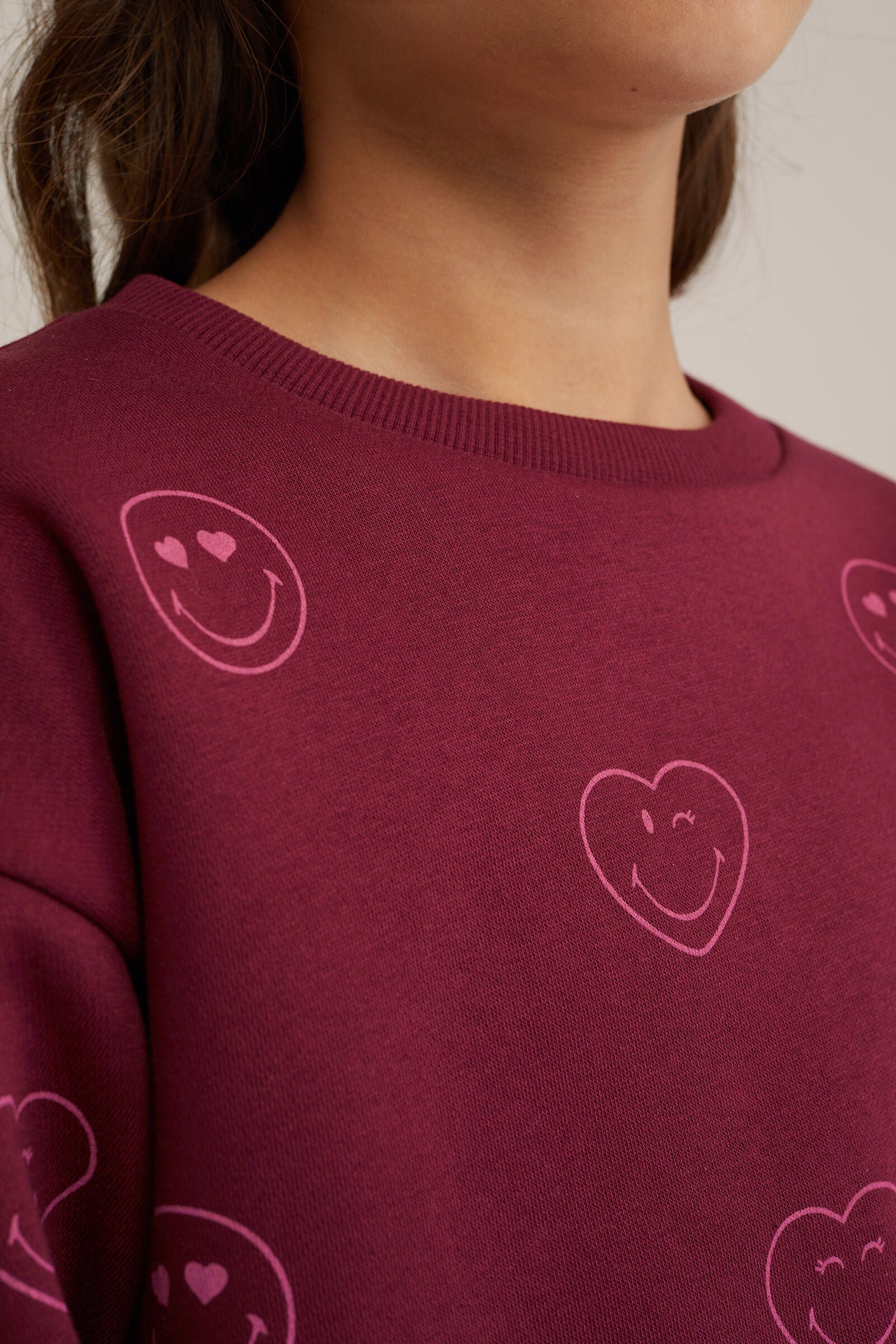 Girls SmileyWorld® Sweater with Design