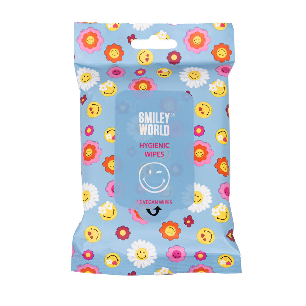 SmileyWorld® Hygienic Wipes – 15 Vegan Wipes