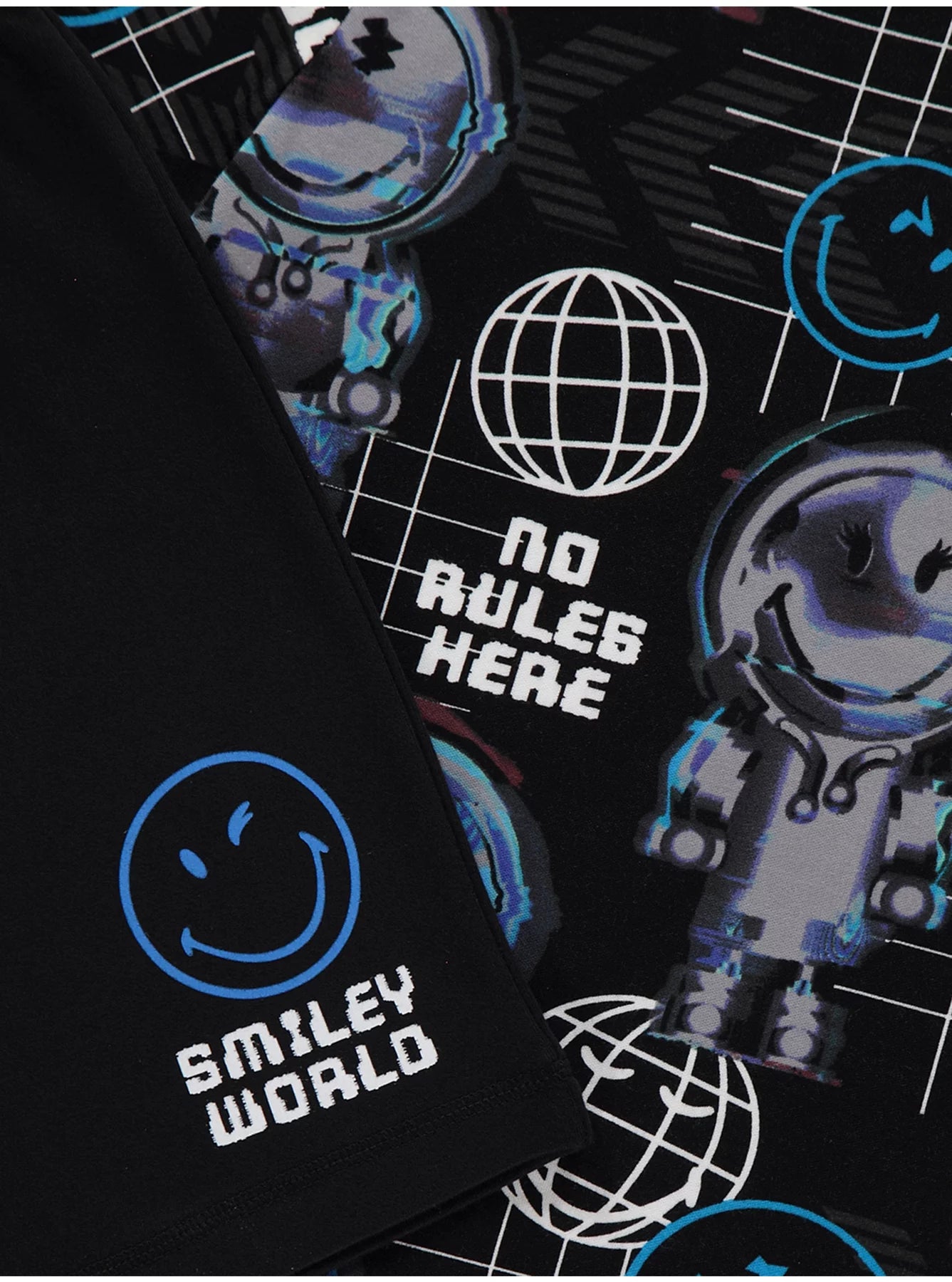 Charcoal SmileyWorld Robot Short Pyjamas