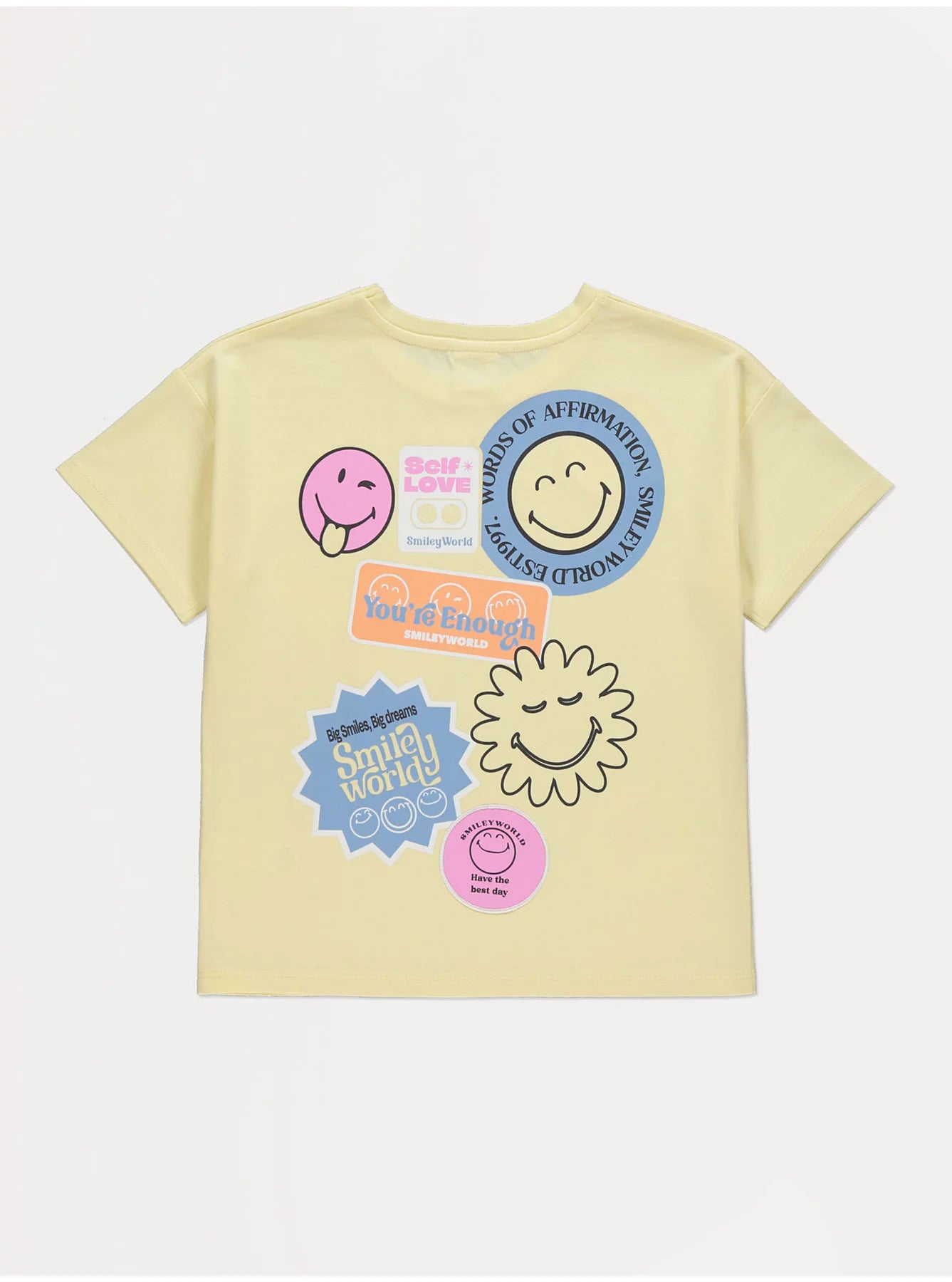 Smiley World Badge T Shirt