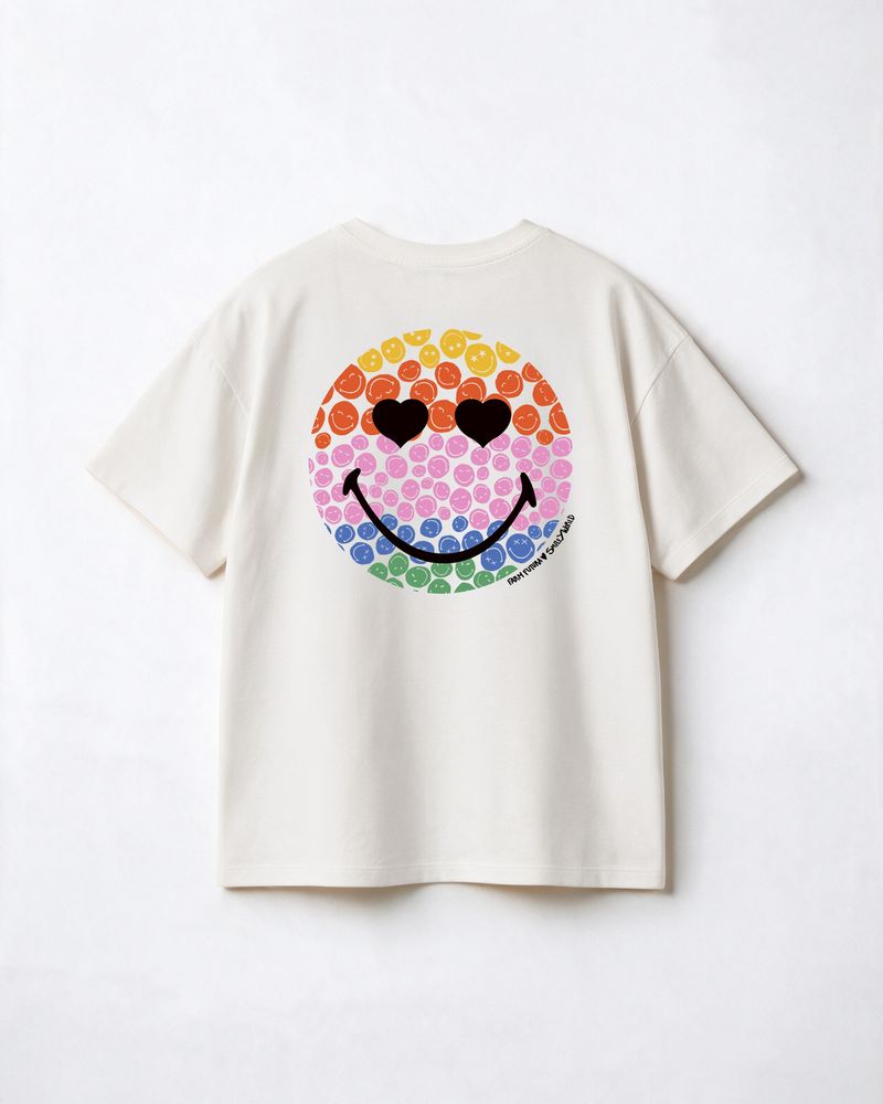 Oversized Silk Smileyworld® T-Shirt