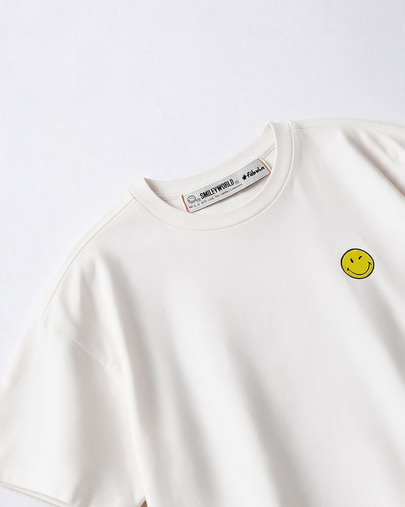 Oversized Silk Smileyworld® T-Shirt