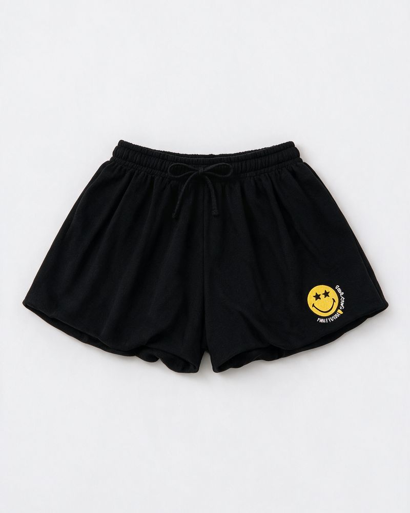 Smileyworld® Embroidered Balloon Shorts