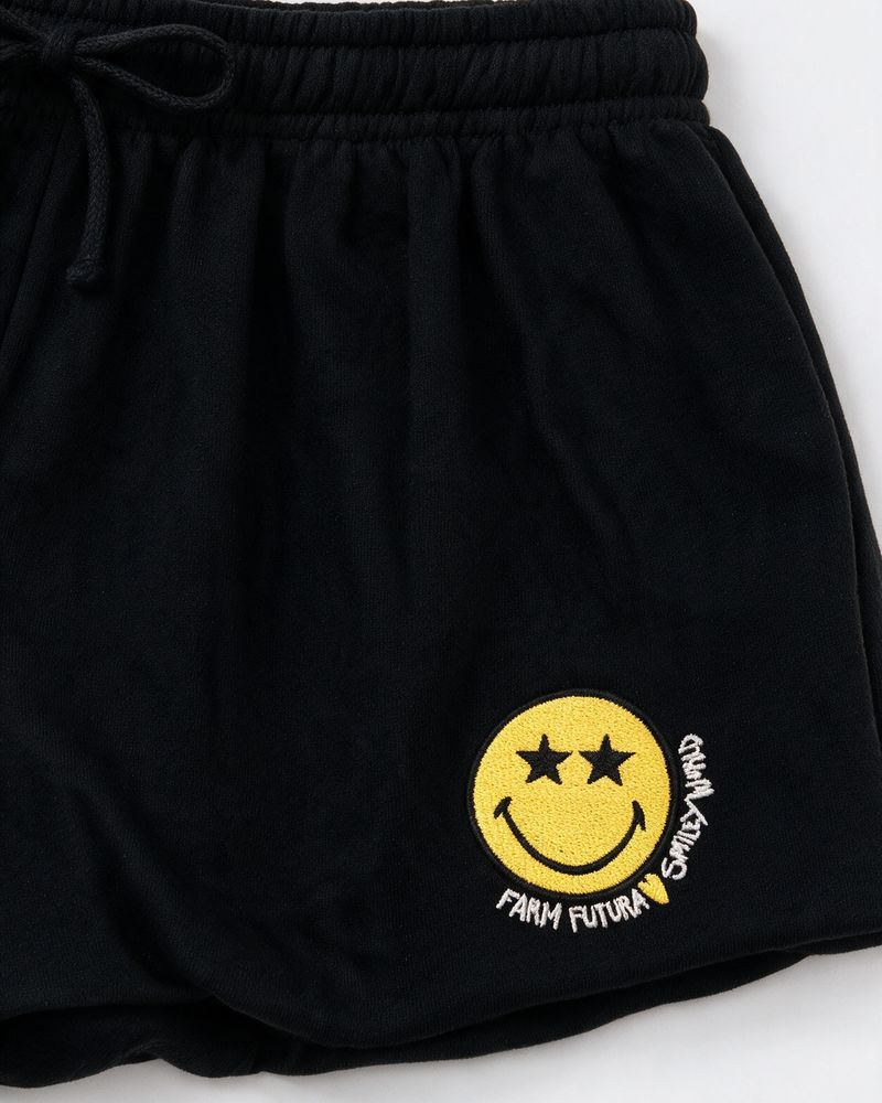 Smileyworld® Embroidered Balloon Shorts