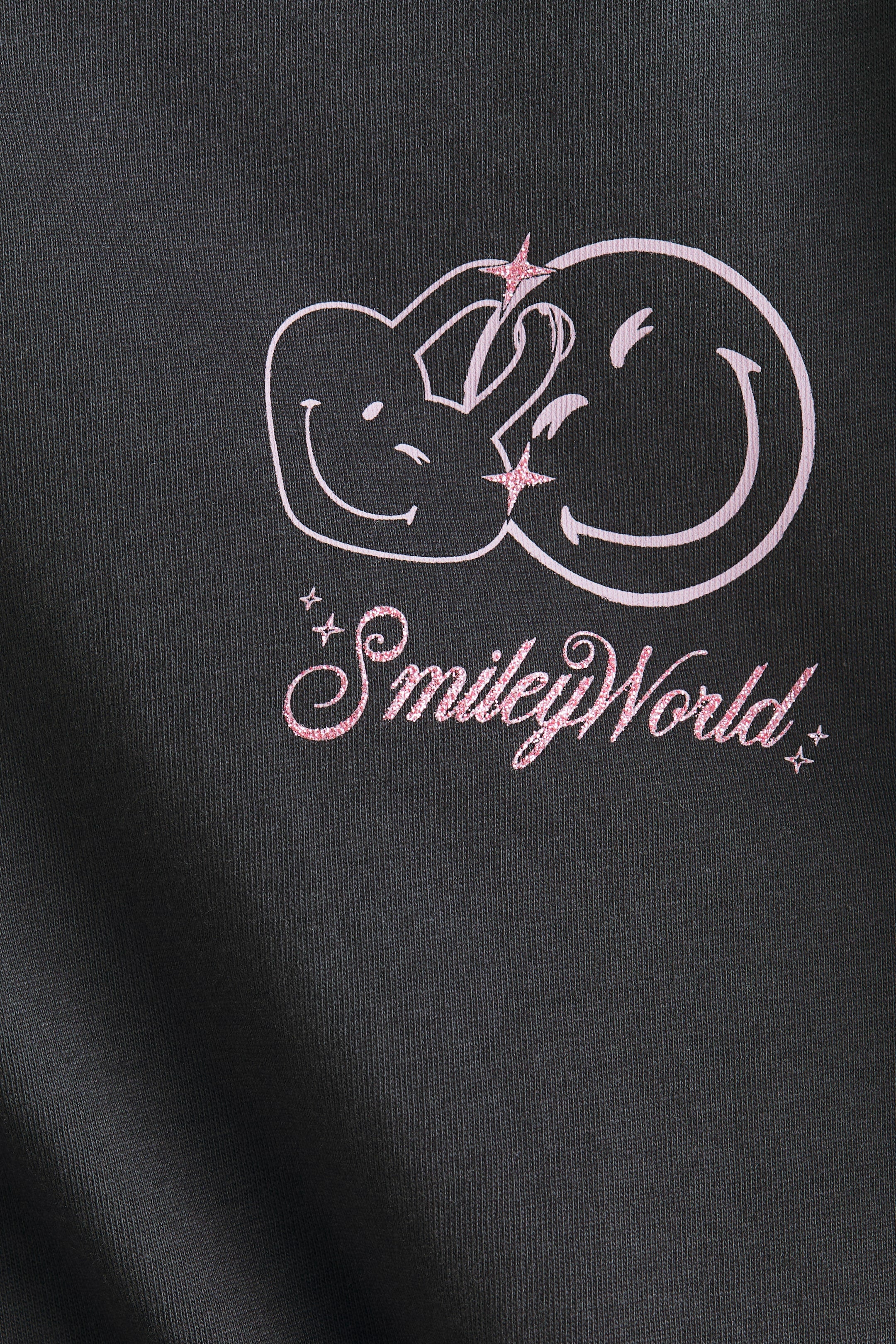 Print-motif cotton T-shirt