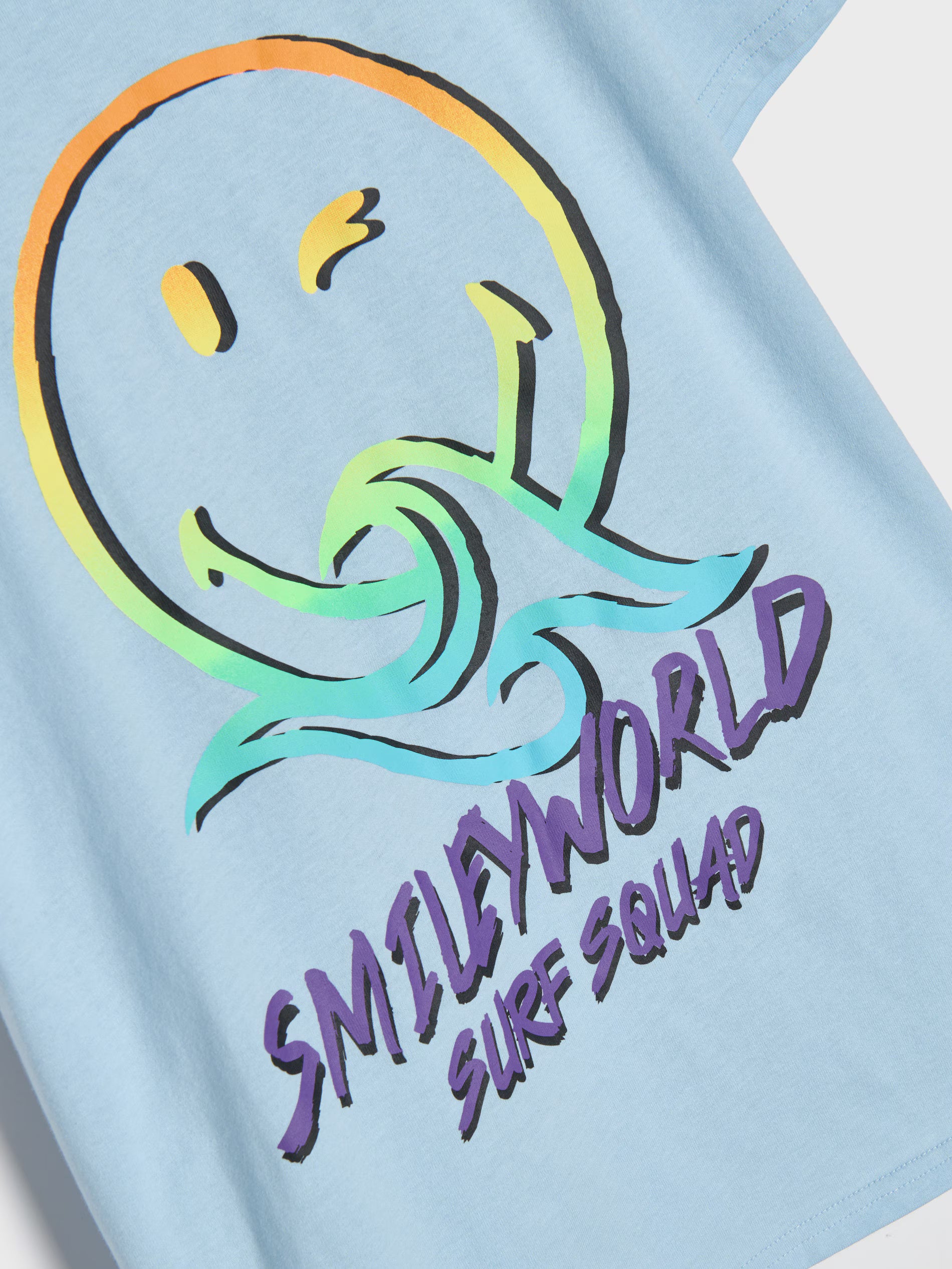 Cotton T-shirt with SmileyWorld print