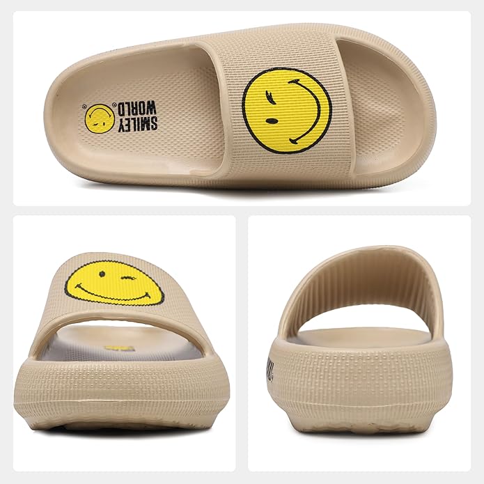 SmileyWorld Bathing Shoes for Men and Women Slippers Original Slippers Non-Slip Breathable Bath Slippers Summer Slippers Indoor / Outdoor