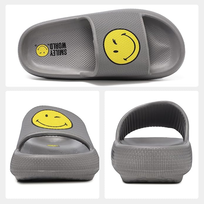 SmileyWorld Bathing Shoes for Men and Women Slippers Original Slippers Non-Slip Breathable Bath Slippers Summer Slippers Indoor / Outdoor