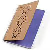 Yoobi SmileyWorld® Spiral Journal with Kraft Marker 4.5" X 6.5", 1.0 set