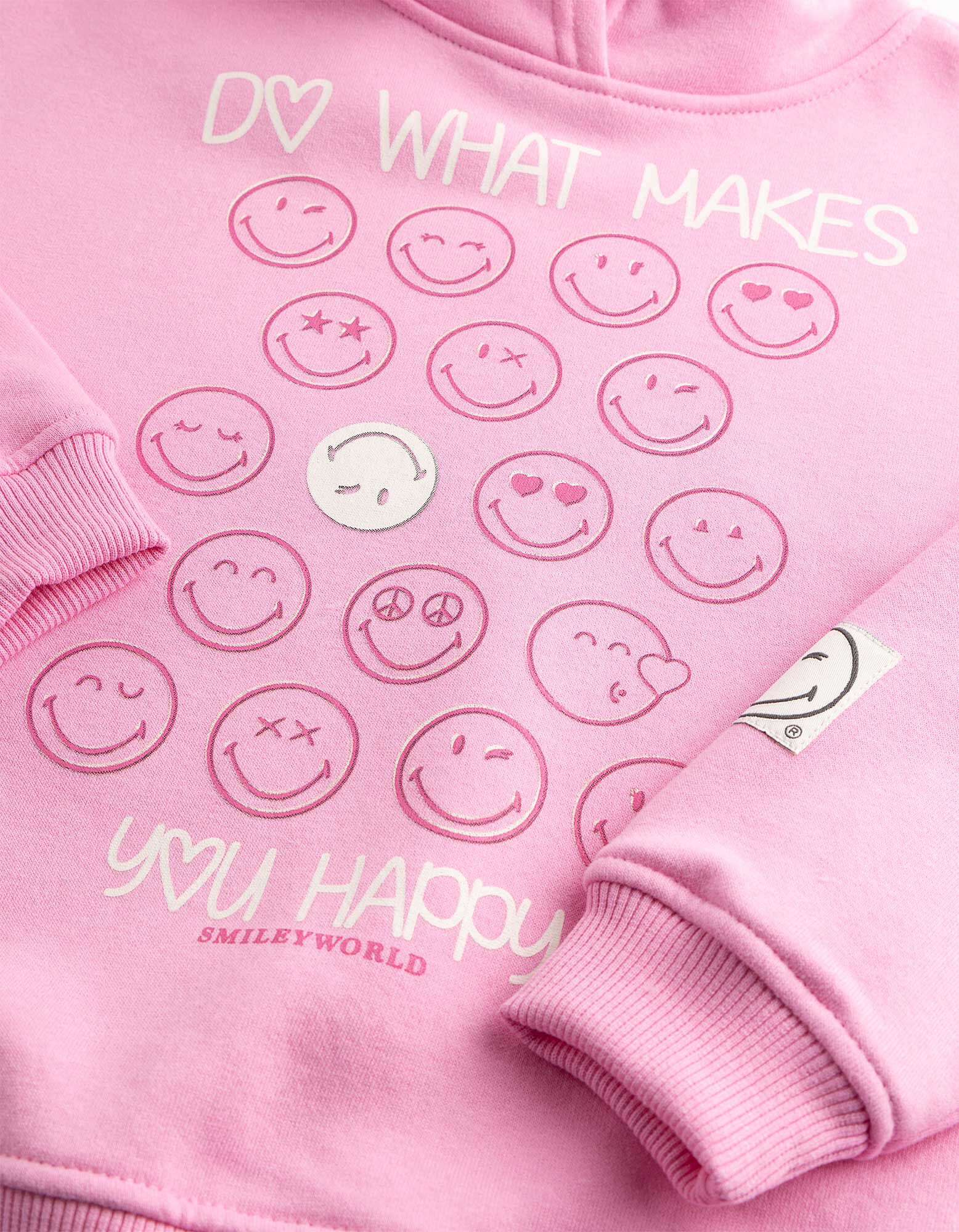 Kapuzenpullover - SmileyWorld® - Rosa
