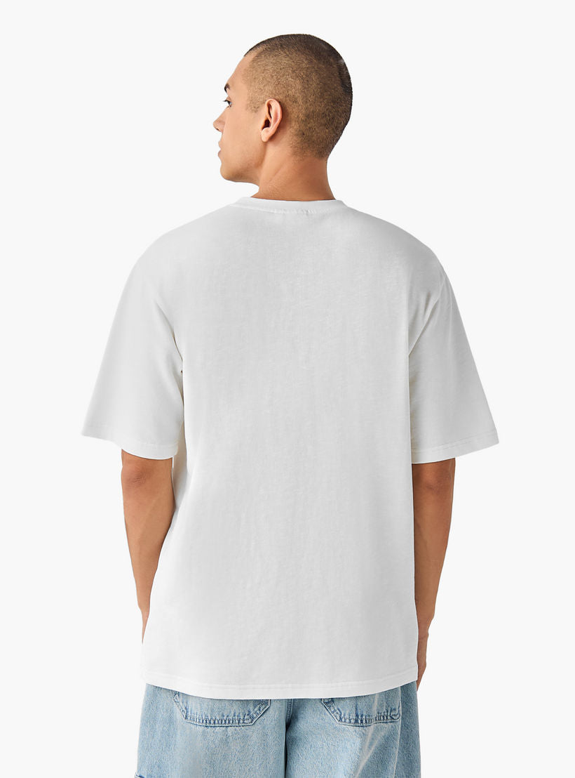 S.W.SMILEY Men Relaxed Fit Crew Neck Short Sleeves T-shirt