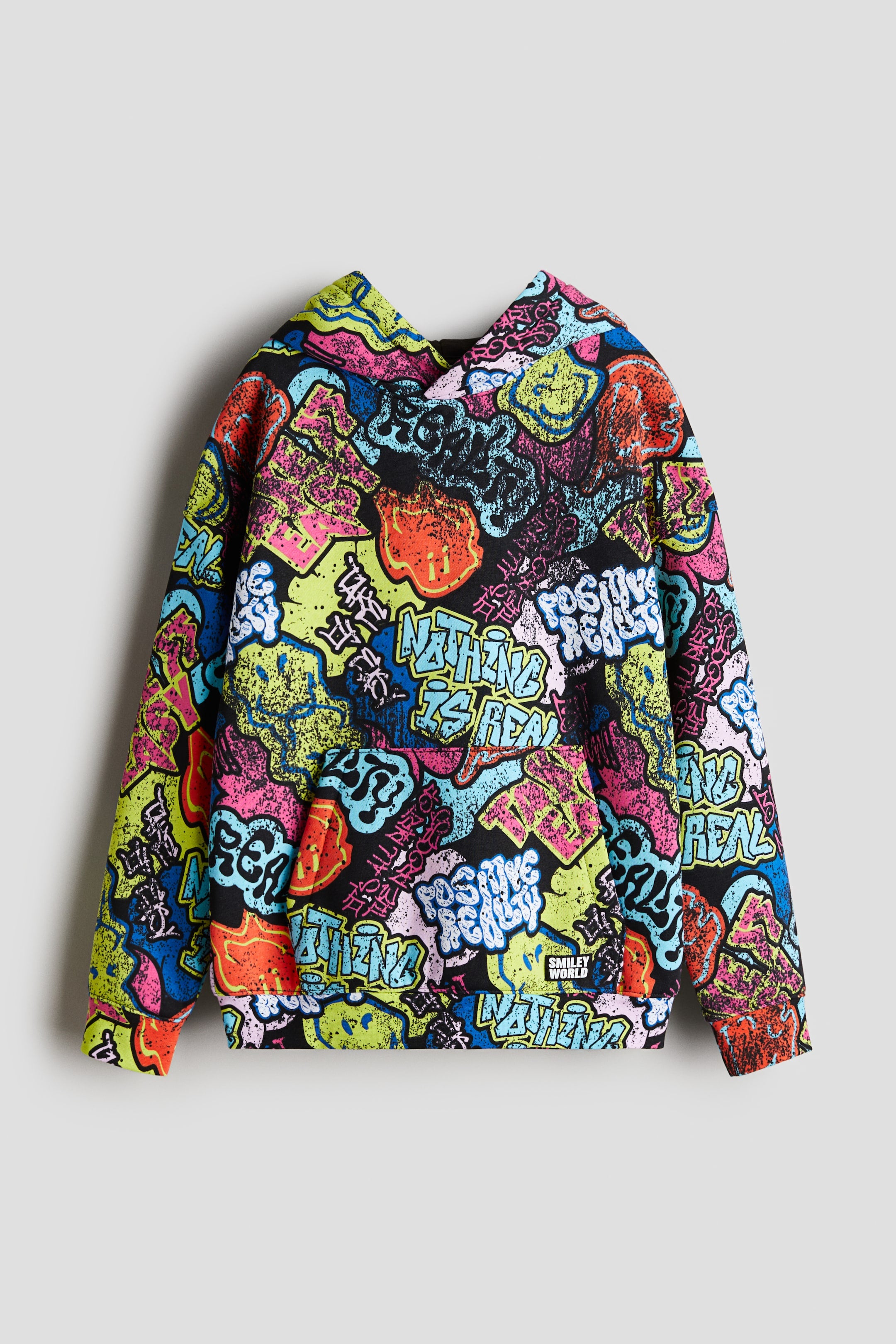 Motif-Detail Hoodie - H&M | SmileyWorld