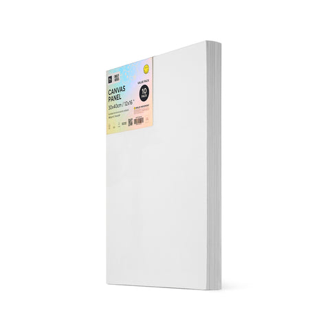 Artsmile & Smiley World® Stretched Canvas Panel, 20x25cm (8x10”), Set of 10
