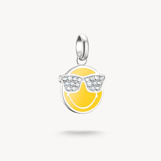 Silver SMILEYWORLD® Sunglasses Charm Pendant Connect