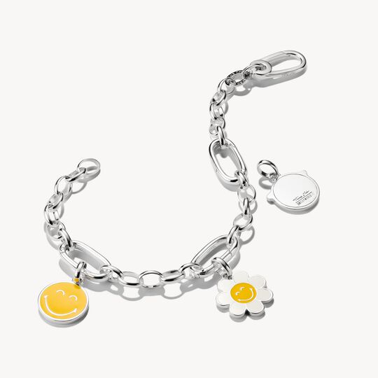Silver SMILEYWORLD® Sunglasses Charm Pendant Connect