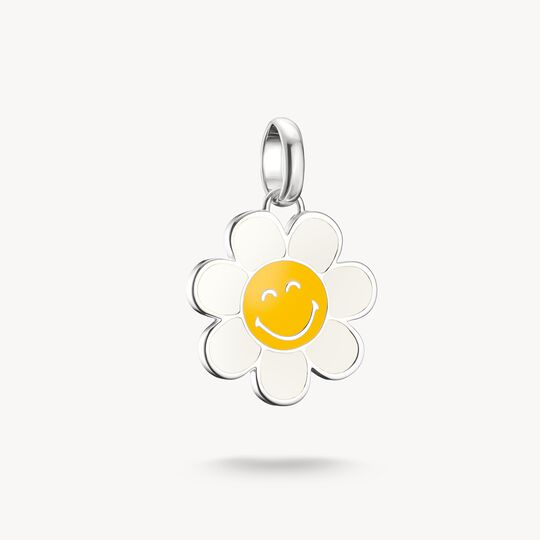 Silver SMILEYWORLD® Daisy Charm Pendant Connect