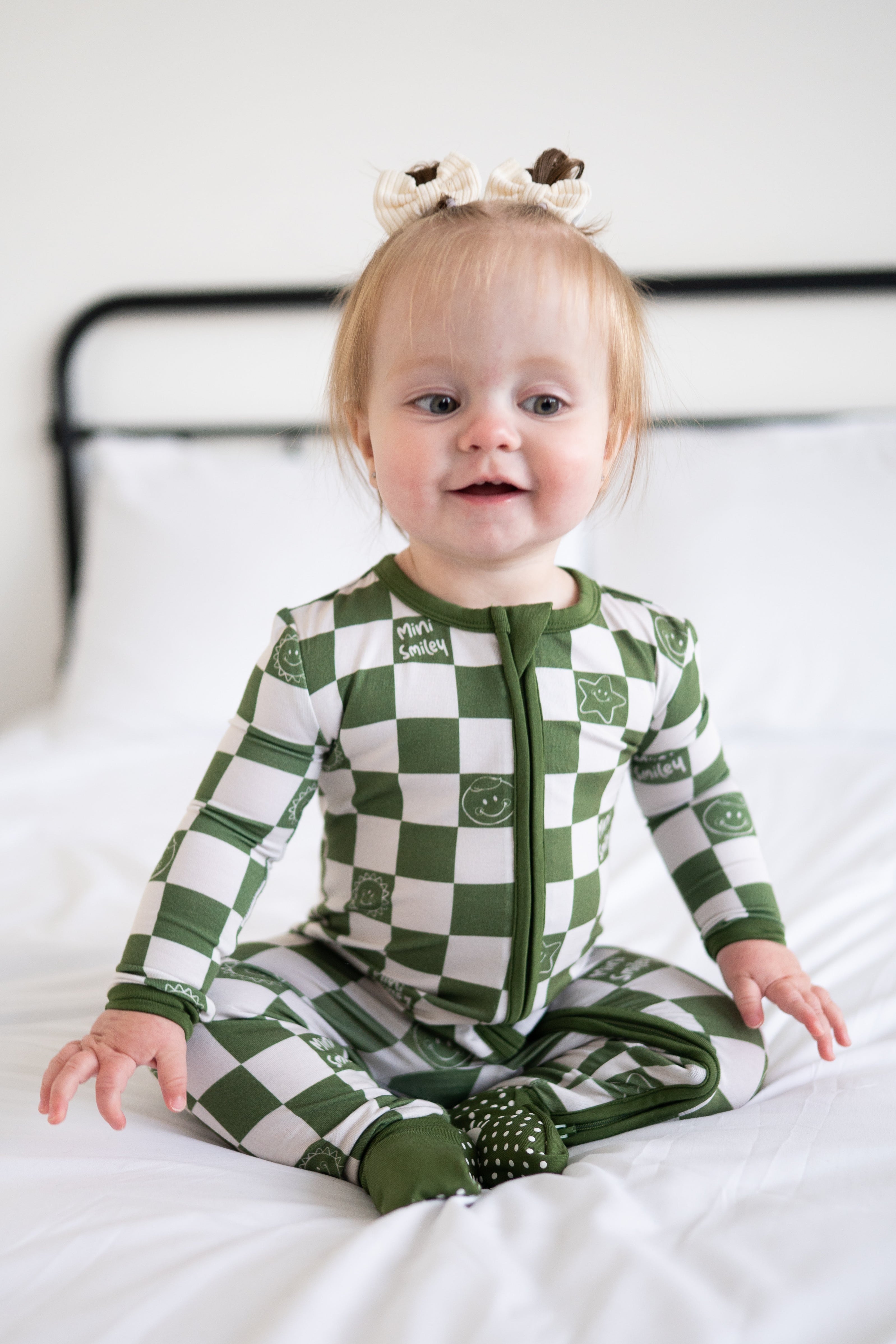 Flexi-Fit Zip PJ - Mini Smiley® Check - Luxe Bamboo