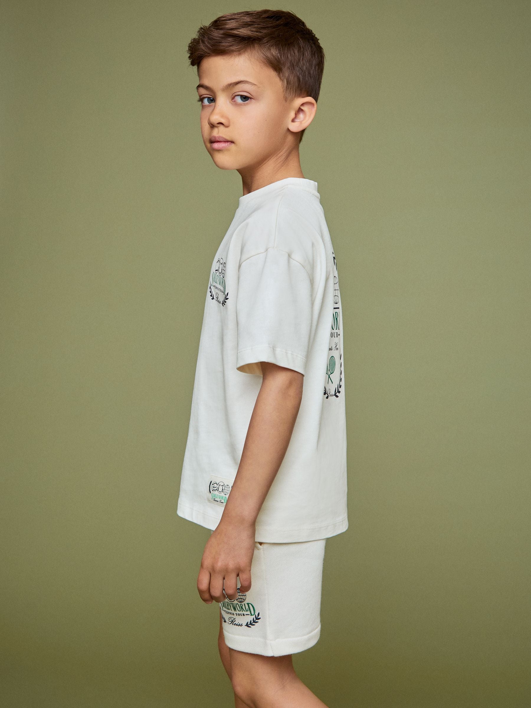 SmileyWorld | Reiss Oversize T-Shirt in White