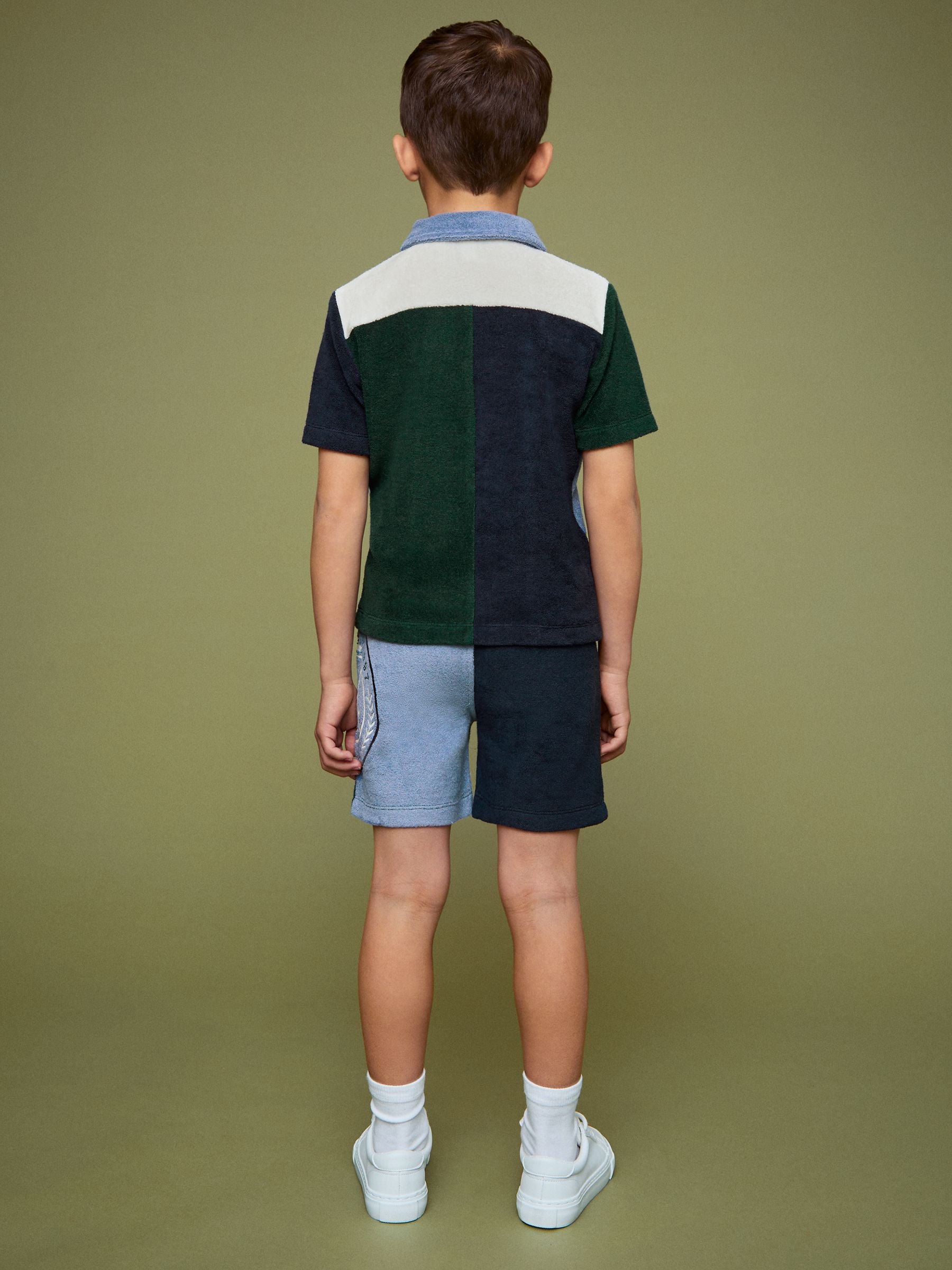 SmileyWorld | Reiss Towelling Shorts in Blue