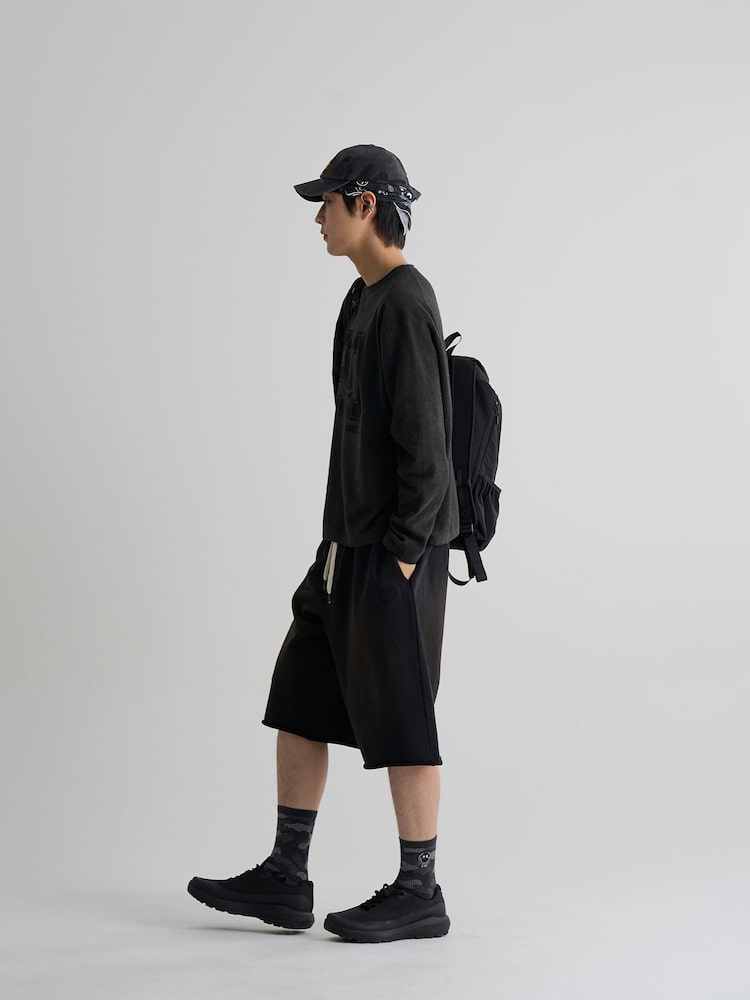 S.W.Smiley Print Pullover - Ash