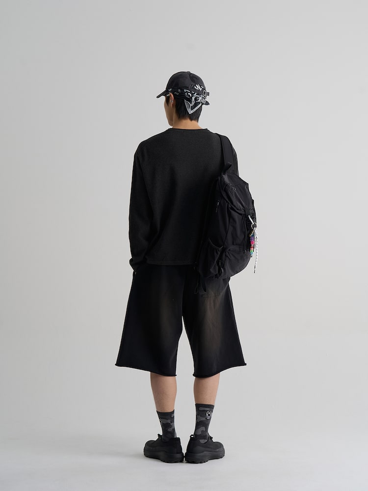 S.W.Smiley Print Pullover - Ash