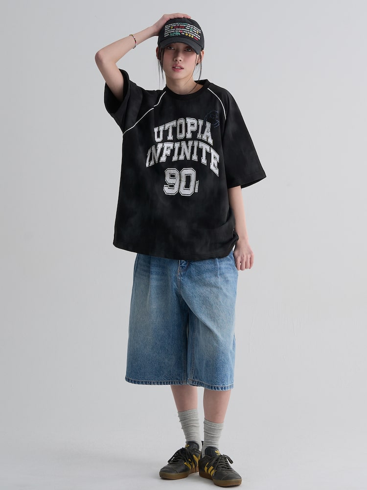 S.W.Smiley Sporty Short Sleeve Tee - Black