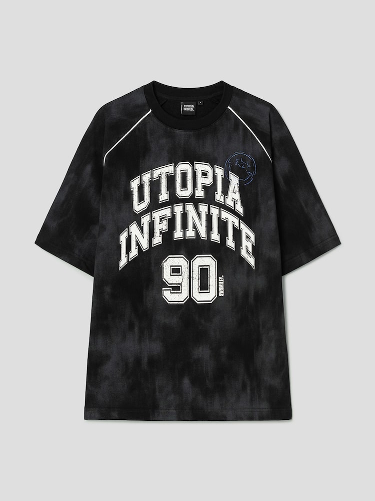 S.W.Smiley Sporty Short Sleeve Tee - Black