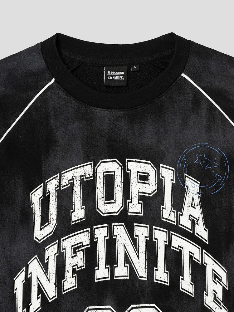 S.W.Smiley Sporty Short Sleeve Tee - Black