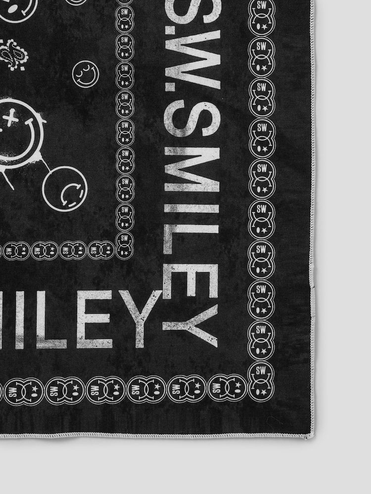 S.W.Smiley Bandana - Black
